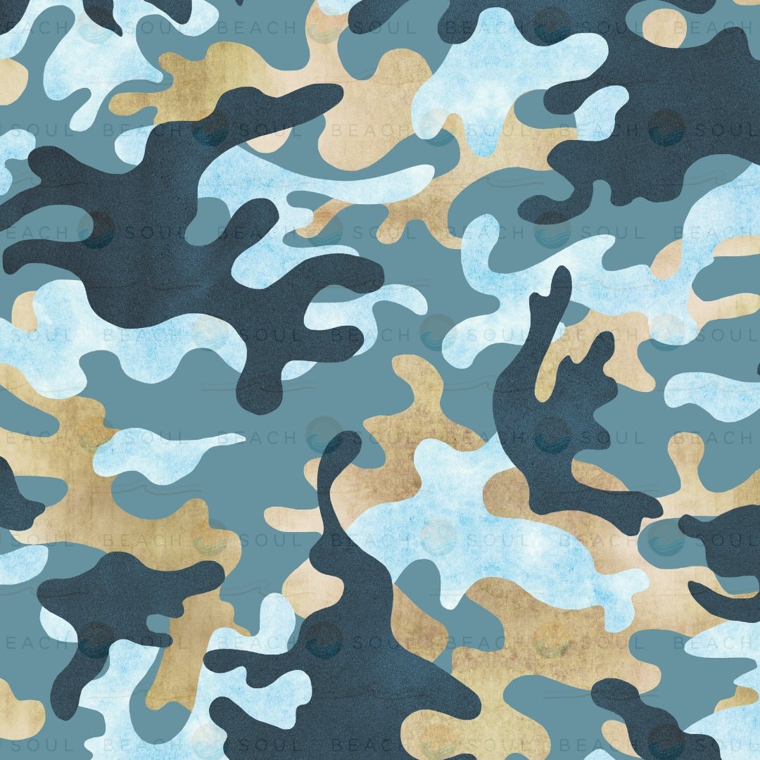 Chill Chameleon camouflage design for a Beach Soul 5L portable shower sleeve